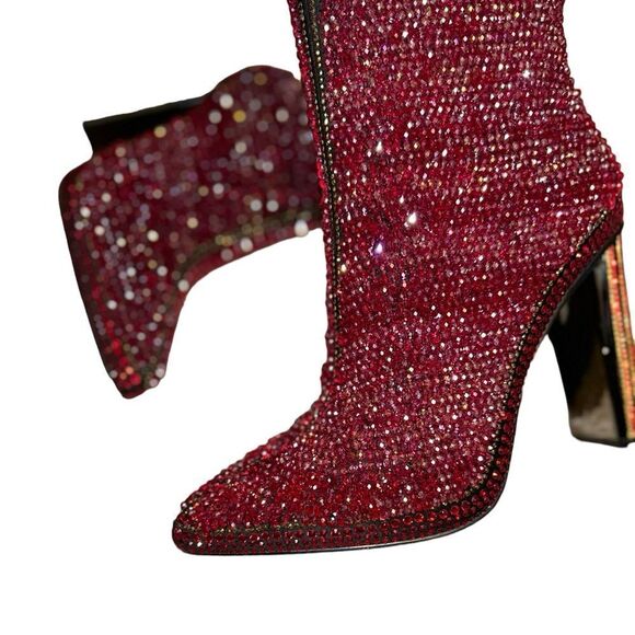 Porsche Rhinestone Crystal Embellished Boots - Picture 1 of 4
